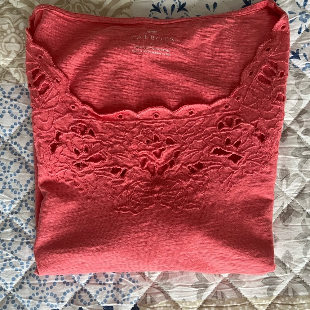 Talbots 🌼 Eyelet T Shirt